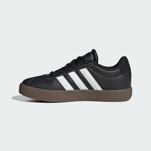 NWT adidas Unisex  Kid's VL Court 3.0 Sneaker - core black,cloud white, 6US